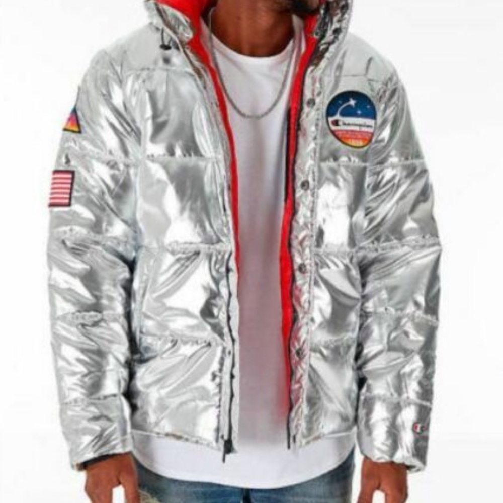 Champion Metallic Puffer - Womens Silver Size S